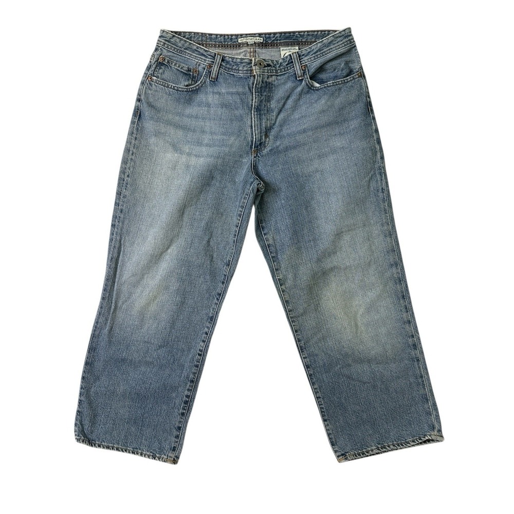Ralph Lauren Polo Jeans Co Saturday Classic Straight Jeans 14 Cropped 30x24